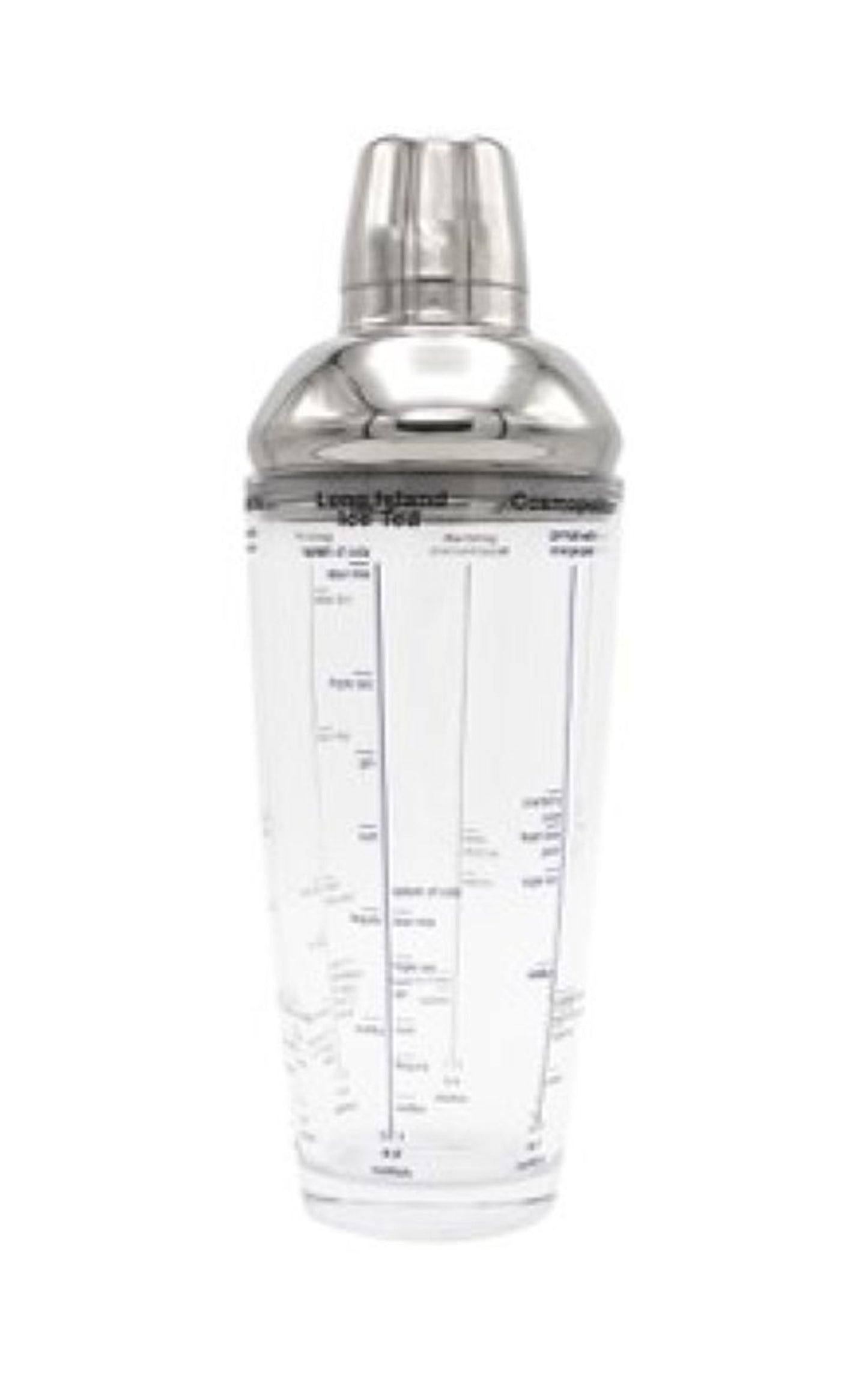Houdini 24-ounce Glass Cocktail Shaker with Stainless Steel Cap