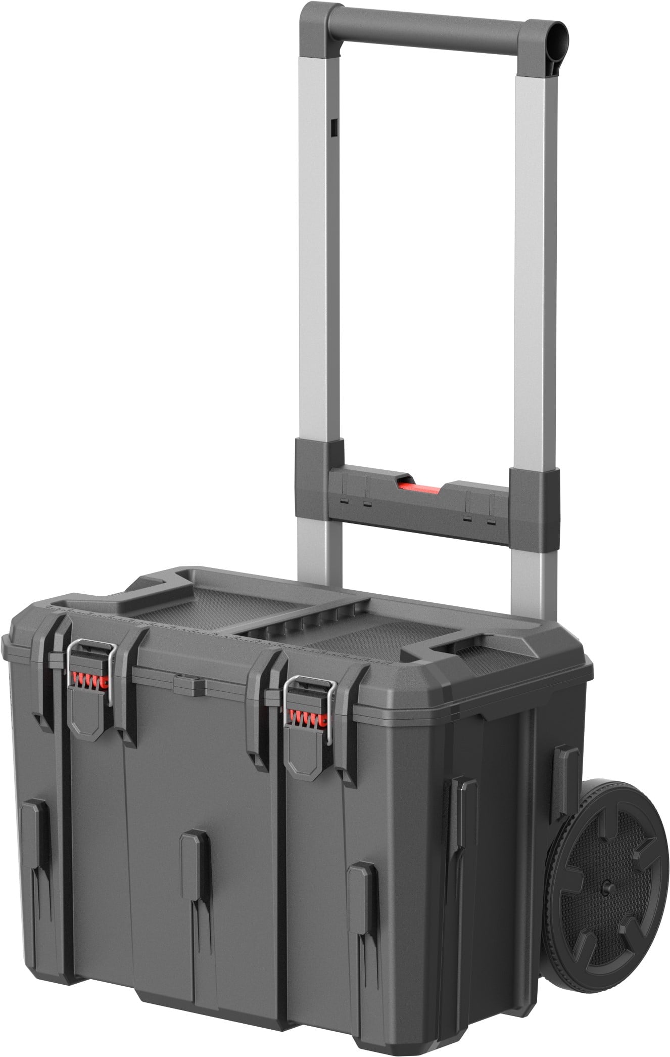 Hyper Tough Hyper Stack Rolling Tool Storage Base Box, Black