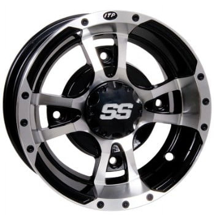 ITP SS112 Sport ATV Wheel Machined w/Black 10x5 (1028334404B)