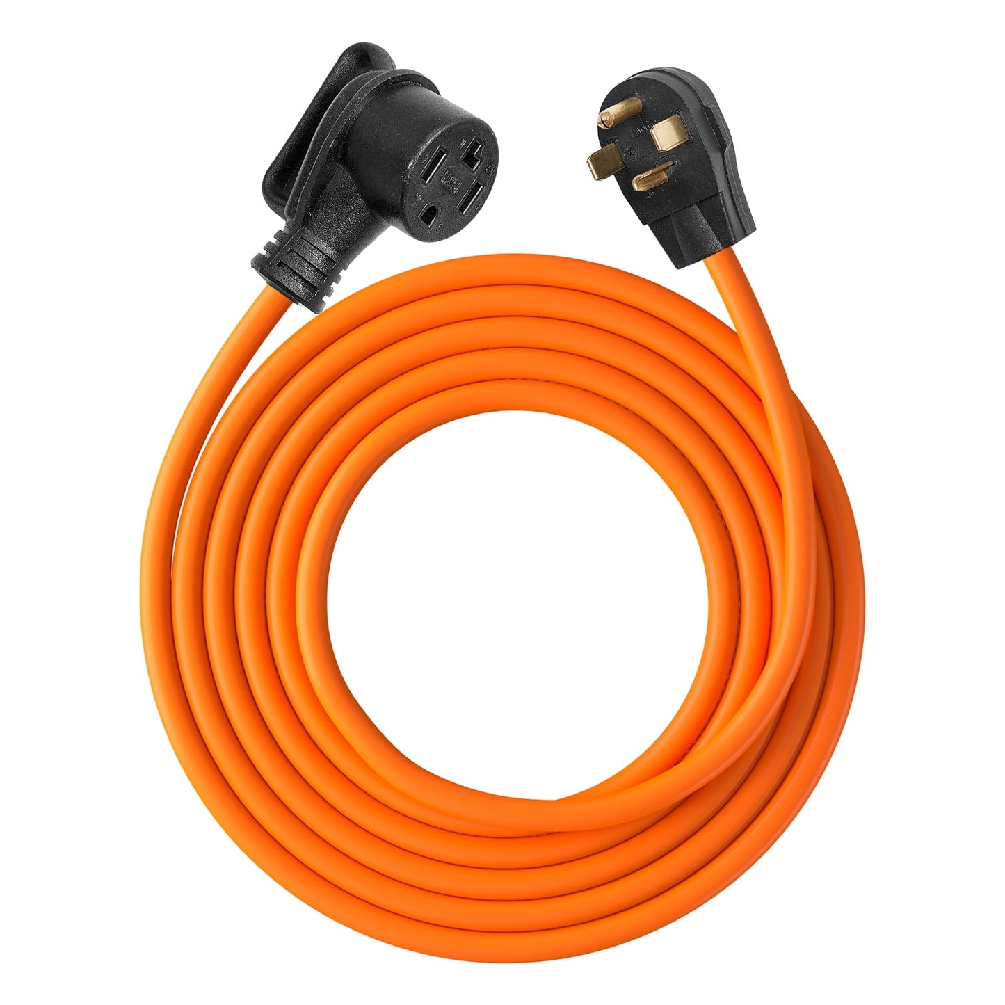 KFFKFF Dryer Extension Cord 4‑Prong NEMA 14‑30P to 14‑30R LA009A/RV1430R‑H 10 ft / STW 10AWG Copper,1 (Black Non-Woven Fabric Bag, PVC Cable Tie)