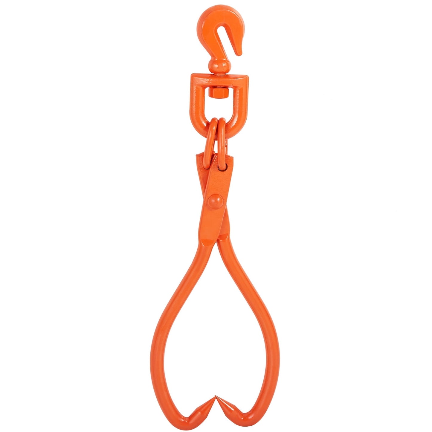 KFFKFF Log Skidding Tongs, 18 inch 2 Claw Log Lifting Tongs, Heavy Duty Rotating Steel Lumber Skidding Tongs, 772 lbs/350 kg Loading Capacity, Log Lifting, Handling, Dragging & Carrying Tool