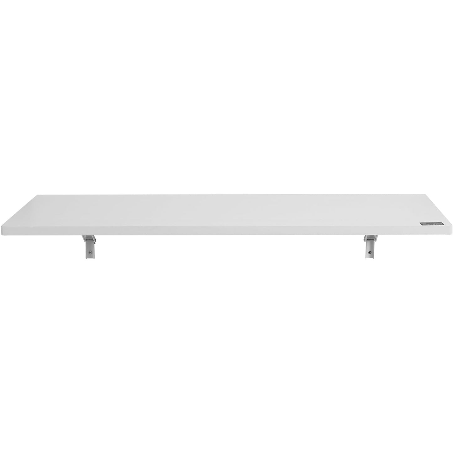 KFFKFF Escritorio Plegable de Pared, Dimensiones 47.24" x 19.69", Mesa de Hoja Abatible Instalable en la Pared, Escritorio Suspendido con Soporte de Hierro, Escritorio Plegable para Ãreas Compactas, Espacio de Trabajo en Casa, Comedor, Bar, Blanco