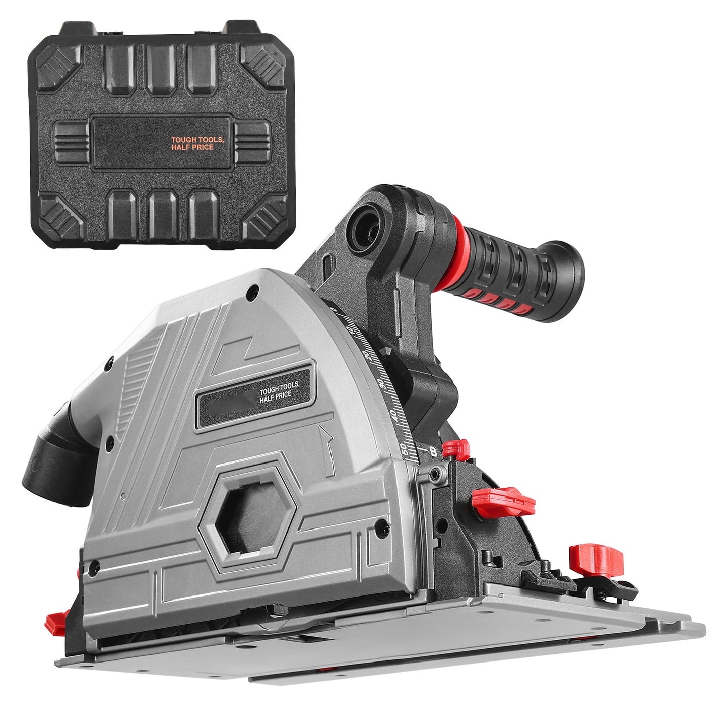 KFFKFF Wireless Track Cutter, Blade of 5.5 inches, Plunge Circular Cutter Set, Track Cutter with Sturdy Case, Cutting Depth of 2.05 inches, Works with Makita Batteries (Tool not Included)