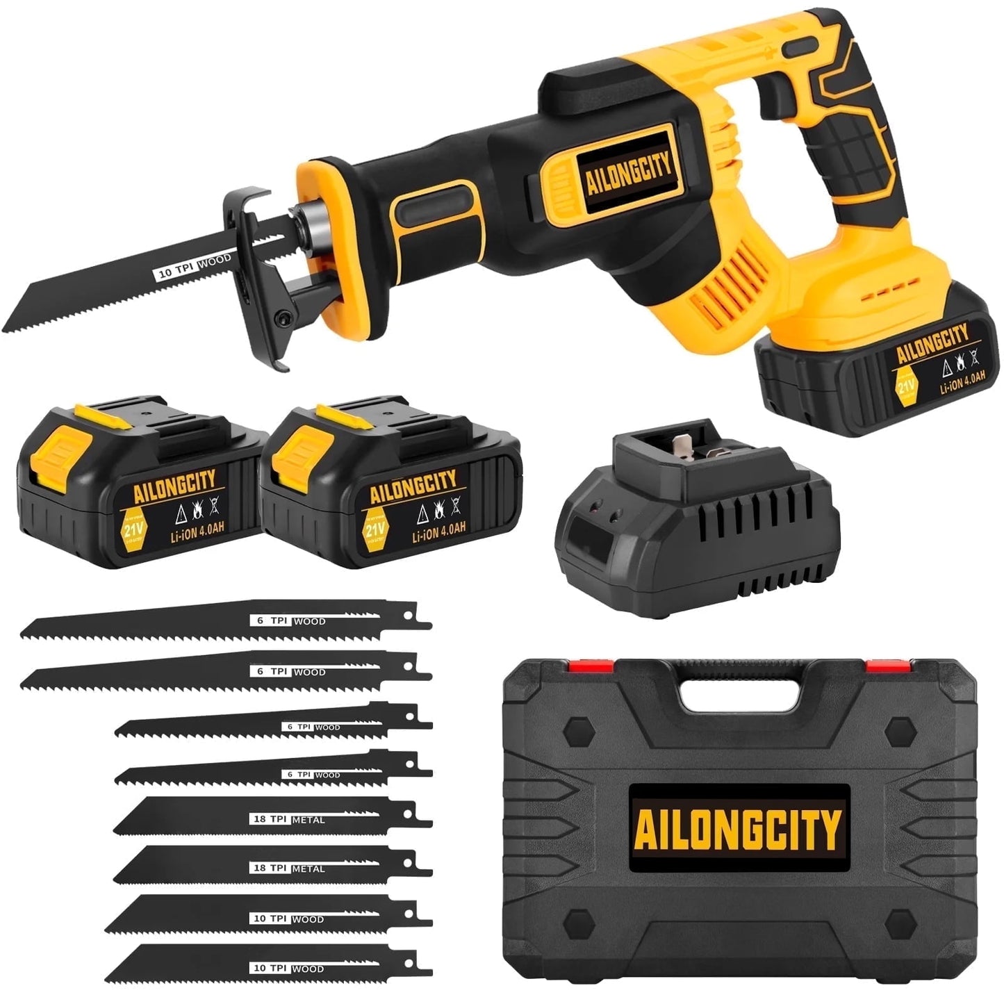 KMA 21 V Cordless Reciprocating Saw, 4.0 Ah, 3500 RPM