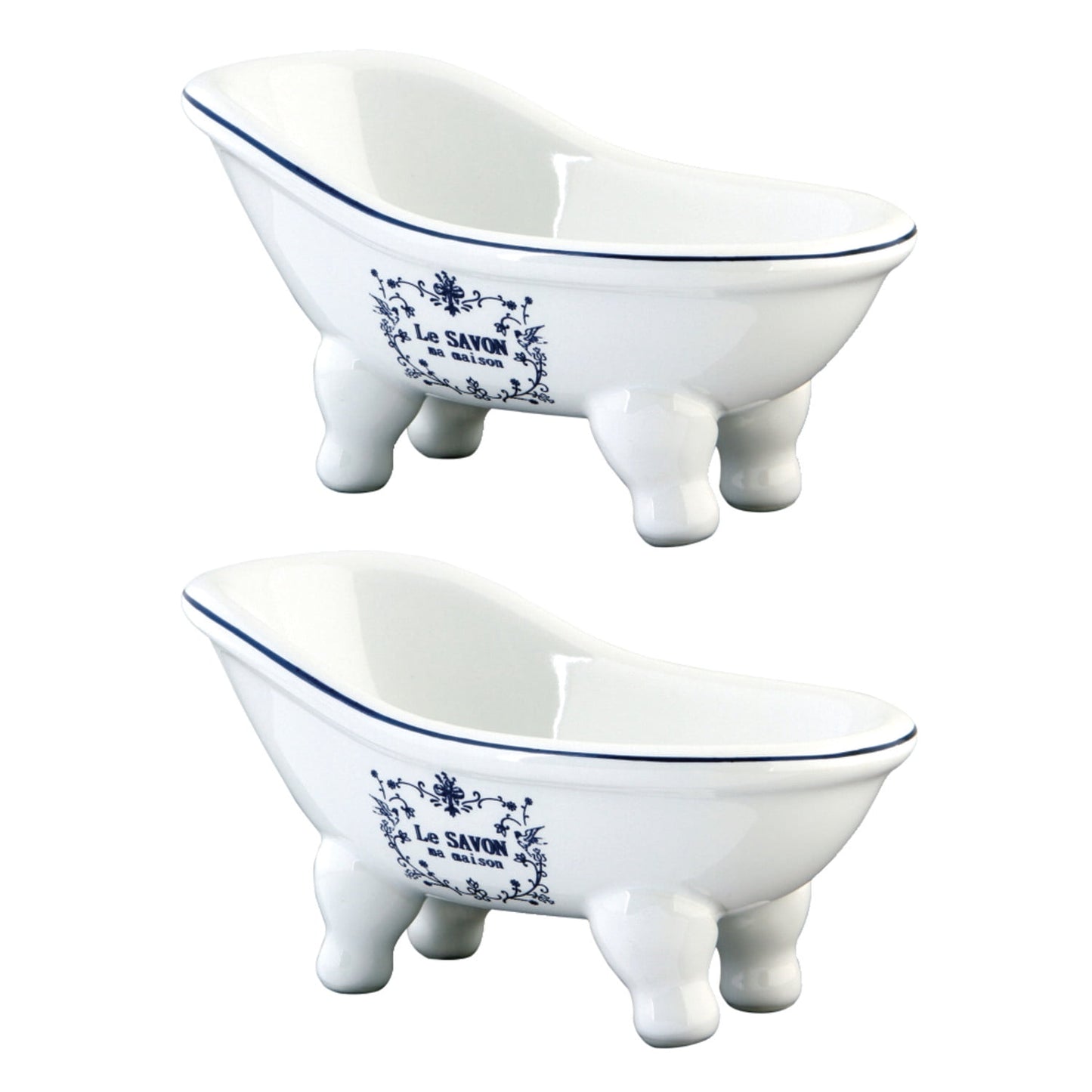 Kingston Brass BATUBSSWD Bañera Tipo Zapatilla de Cerámica en Miniatura de 5-11/16 Pulgadas (2 Piezas), Blanco