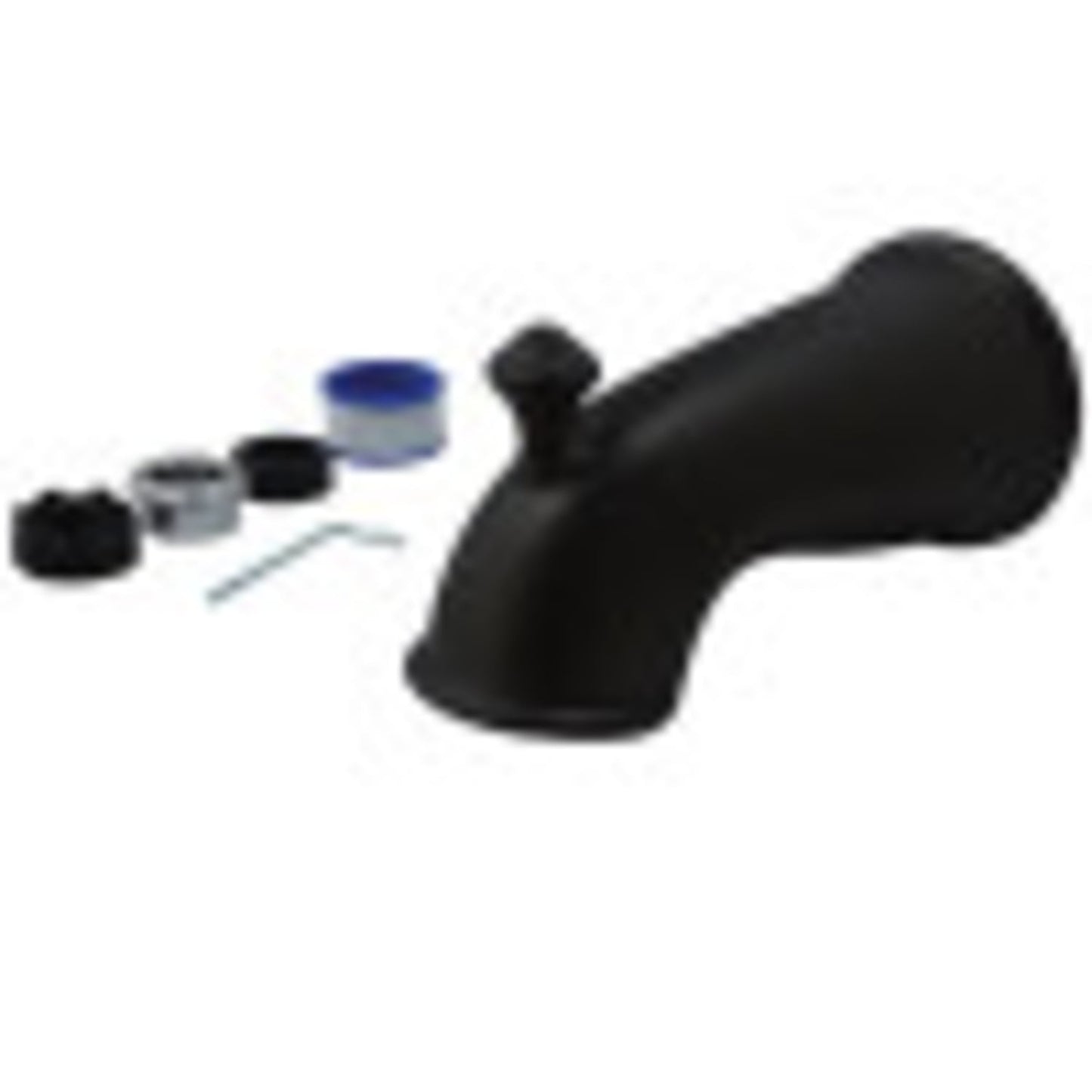 Kingston Brass K1275A8 Boquilla de Bañera Universal de 6 Pulgadas con Desviador, NÃquel Cepillado
