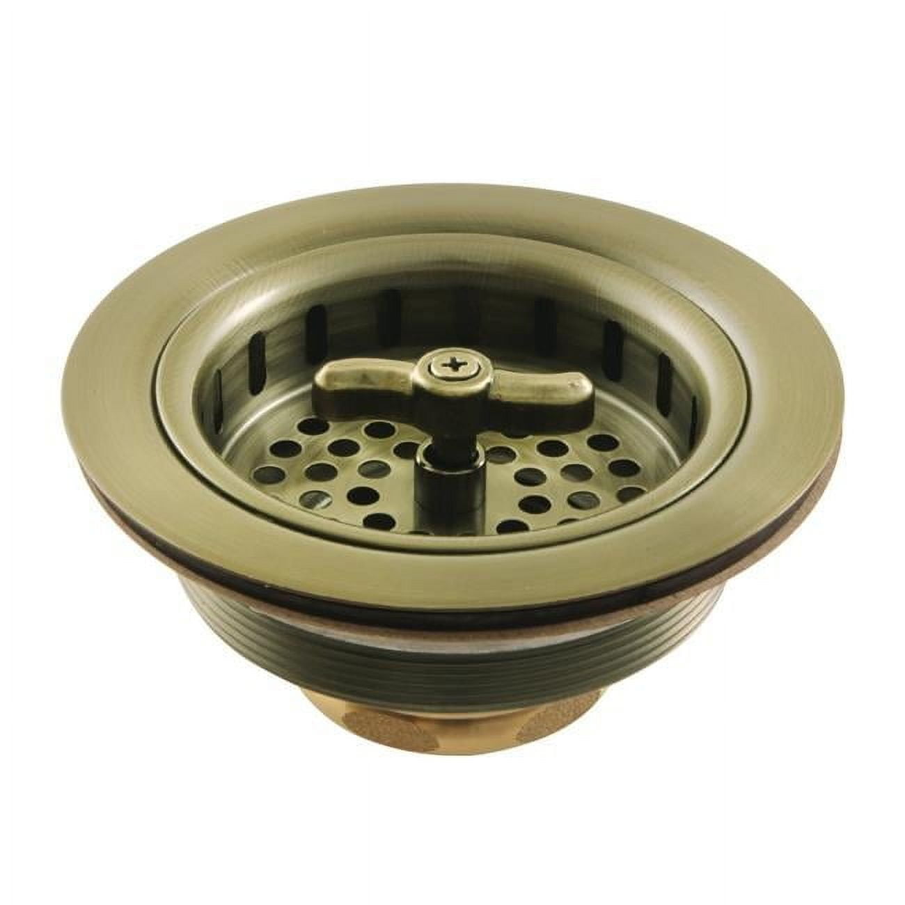 Kingston Brass K212PN Tacoma Spin & Seal Sink Basket Strainer, Polished Nickel