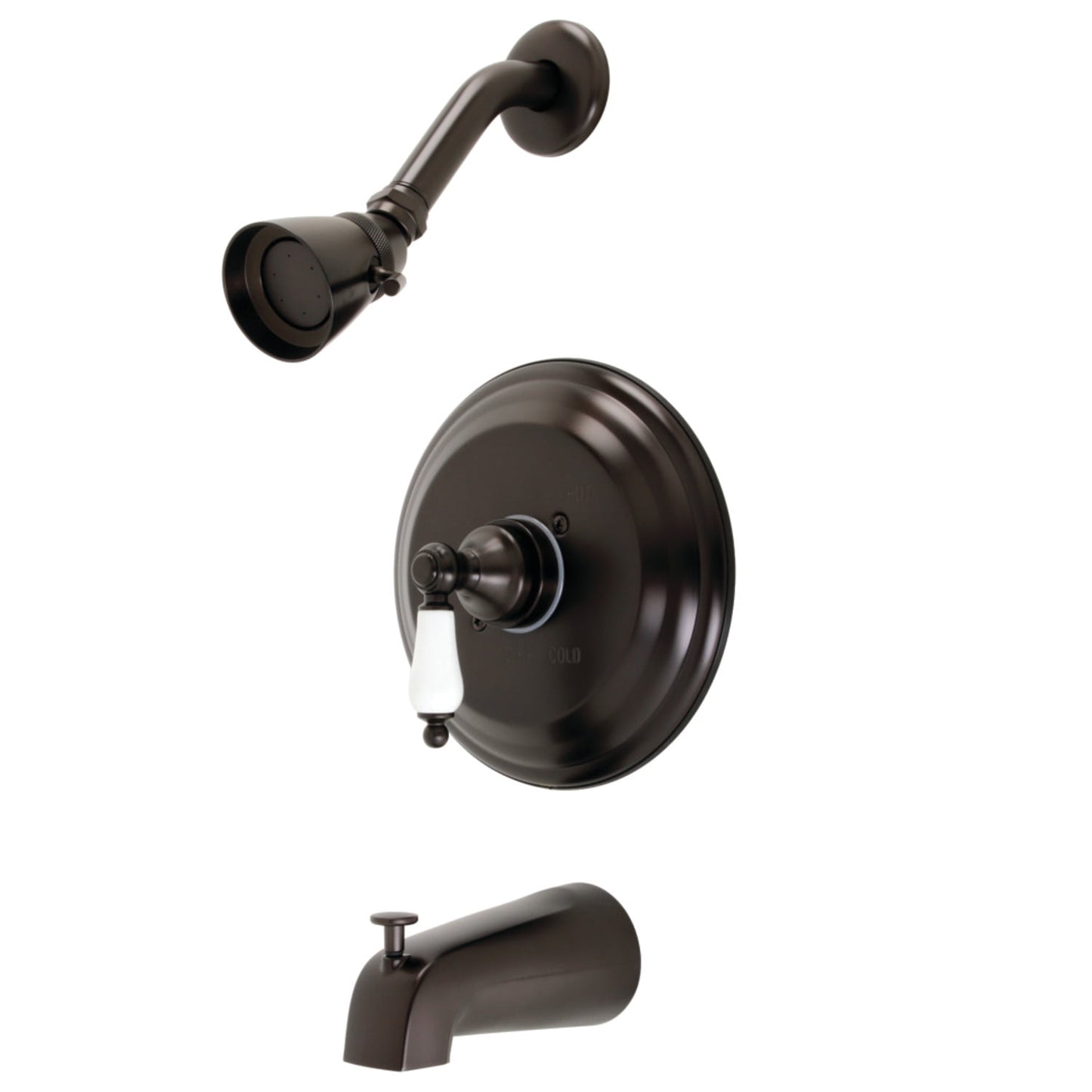 Kingston Brass KB3632PLT Solo Moldura para Bañera y Ducha, Latón Pulido