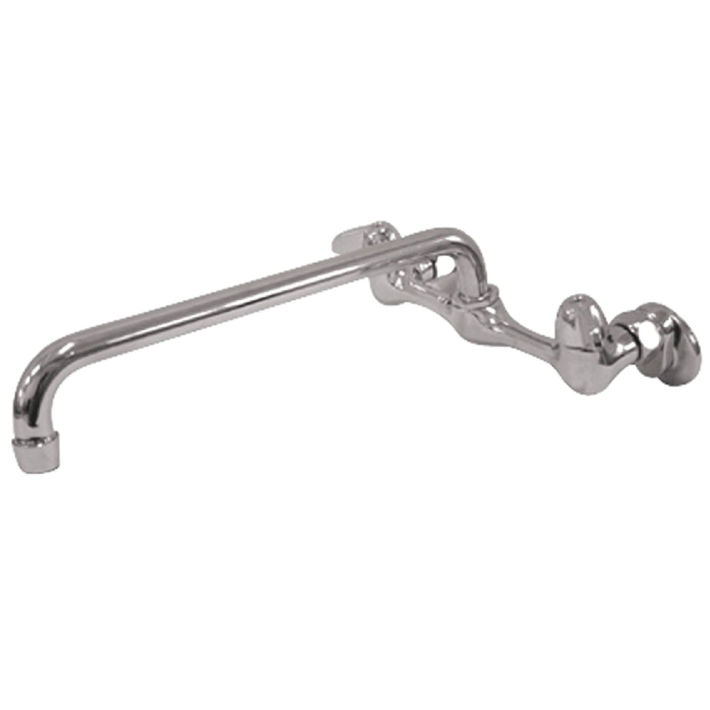 Kingston Brass KF100 Proseal Double-Handle 2-Hole Wall-Mount Bridge Kitchen Faucet in Polished Chrome