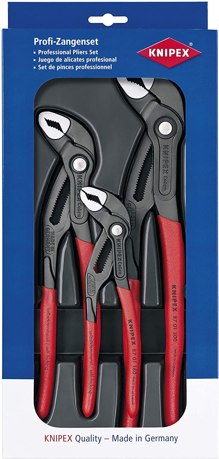 Knipex 00 20 09 V02"Cobra" Pliers Set (3 Piece)