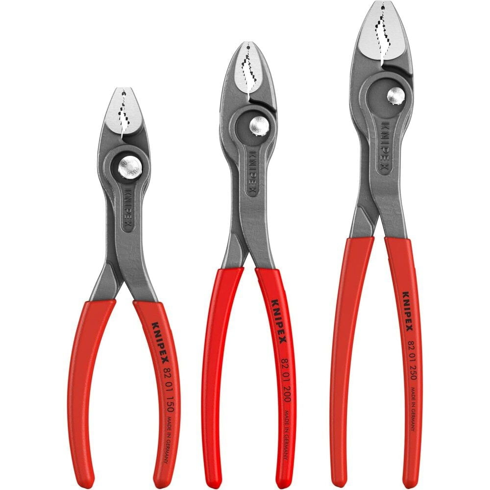 Knipex 002006US4 3 Piece Plastic Dipped Twingrip Pliers Set