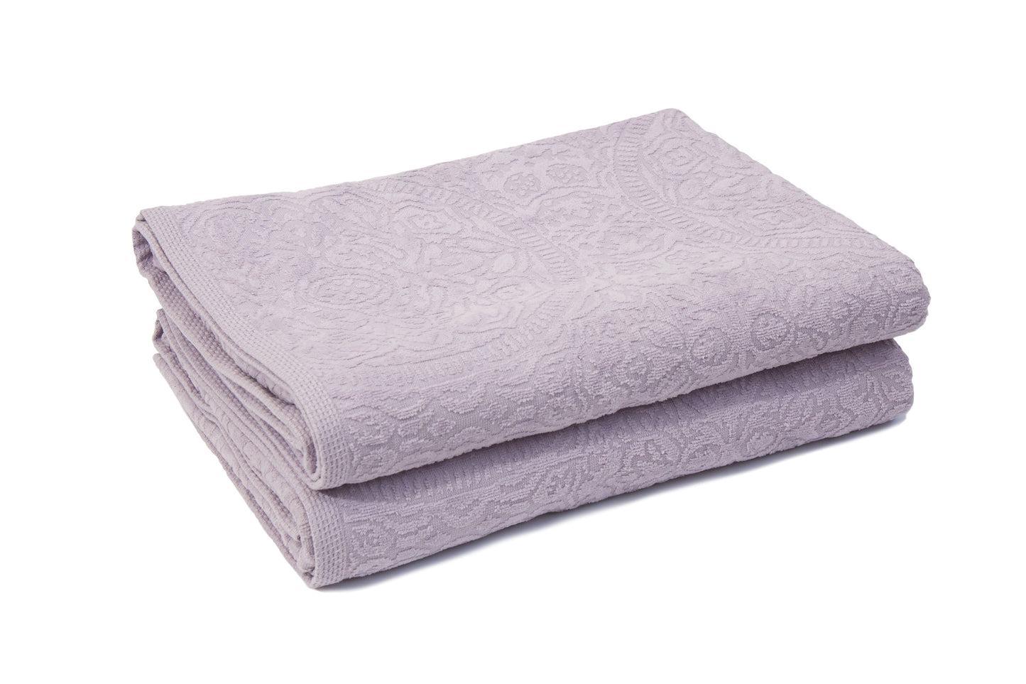 LINTEX LINENS Portofino 2 Piece 100% Cotton Bath Sheet - 40" X 70", Heather