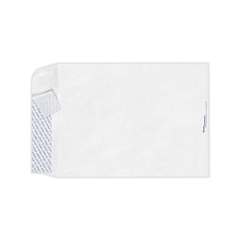 LUXPaper 10 x 15 Tyvek Open End Envelopes, White, 50/Pack