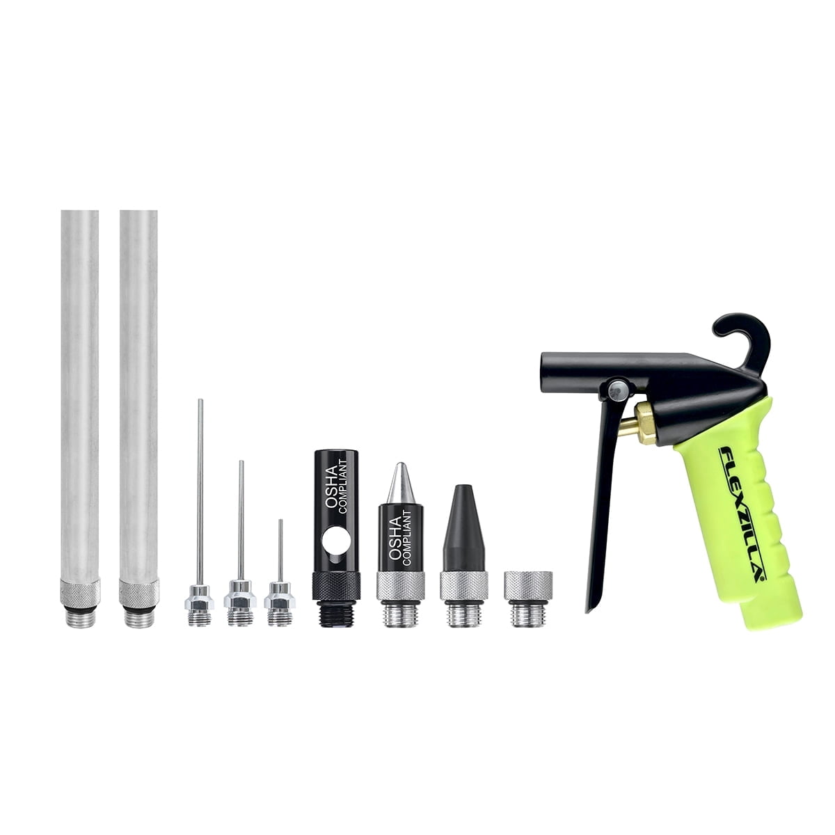 Flexzilla™ X1™ Blow Gun Kit, 10-Piece, ZillaGreen®