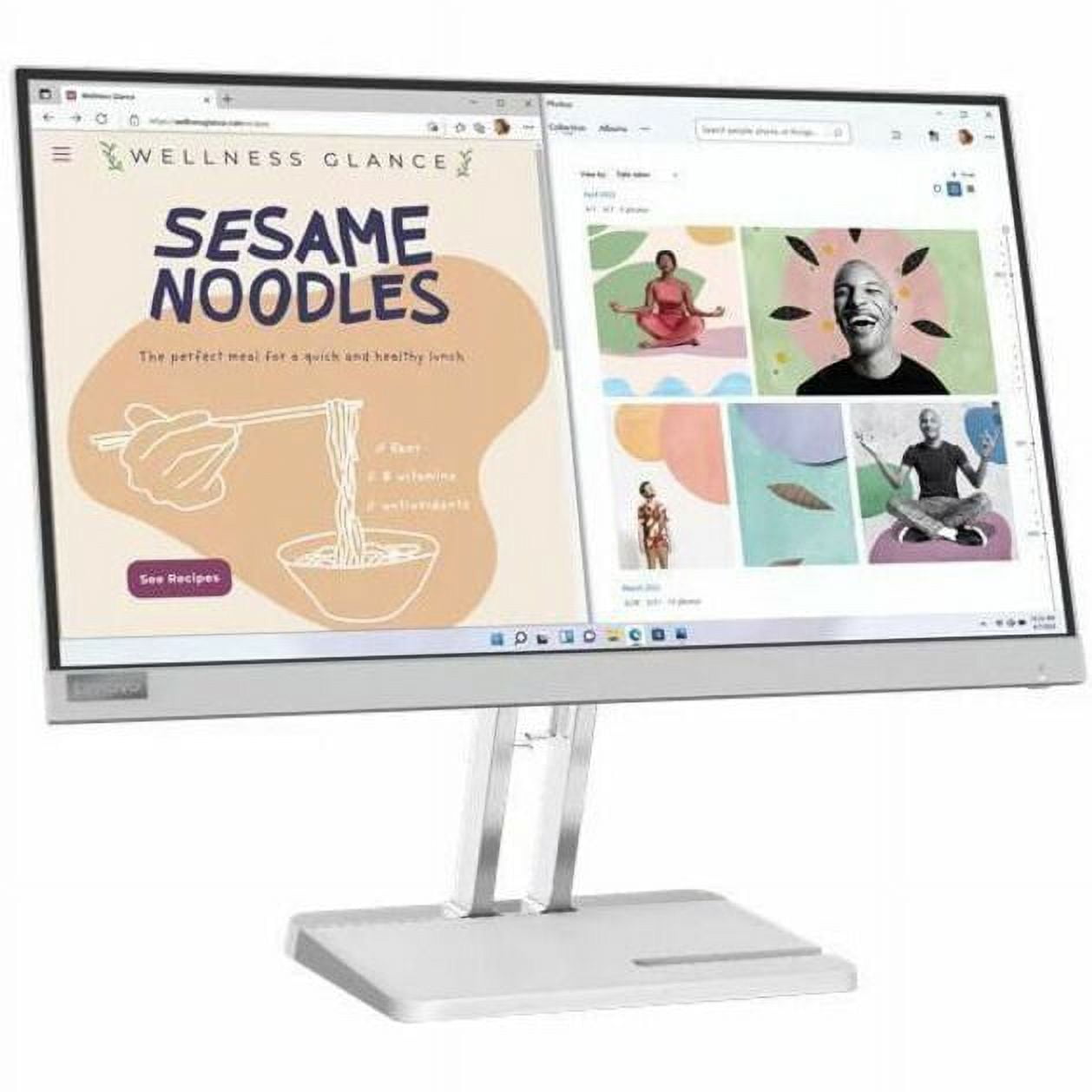 Lenovo 22\" 1920 x 1080 LED Anti-glare, Eyesafe Certified Monitor, Cloud Gray, L22e-40