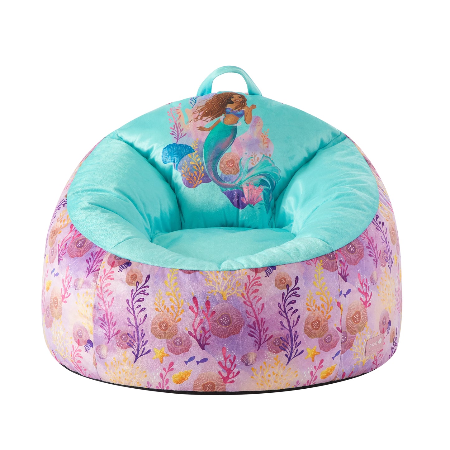 Disney Little Mermaid Plush Bean Bag Chair for Kids – Soft Seating for Toddlers and Children