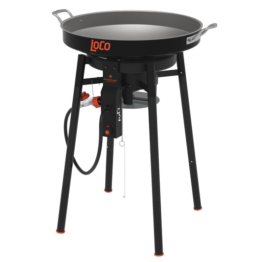 LoCo Cookers 22" Propane Outdoor Disco Cooker with Interchangeable Legs & SureSpark Ignition