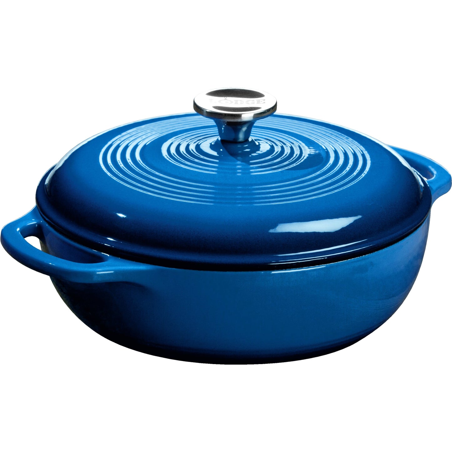 Lodge Horno Holandés Esmaltado de Hierro Fundido de 3 Cuartos Azul