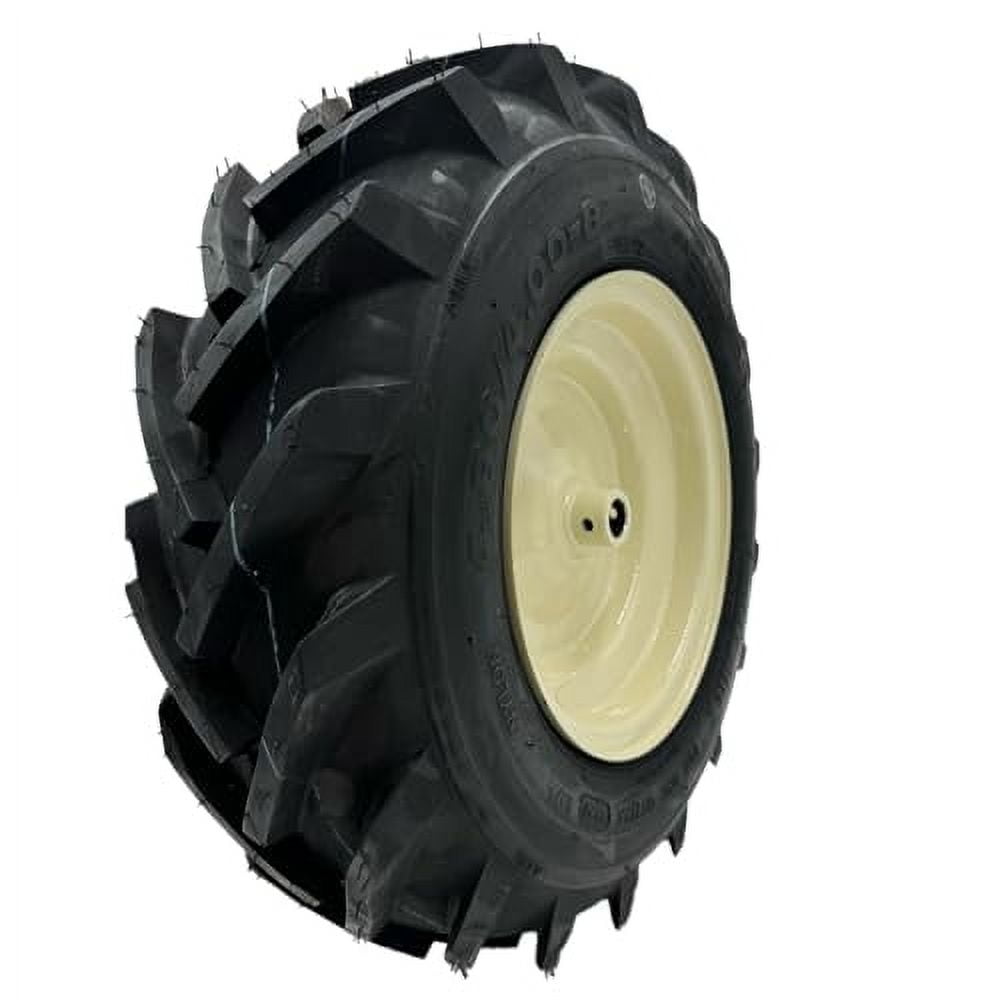 MAYITOP 4.80x4.00-8 Tractor Tread Tire & Rim with 3/4 Inch Hub - Compatible with Cub Cadet & Troy-Bilt Tillers