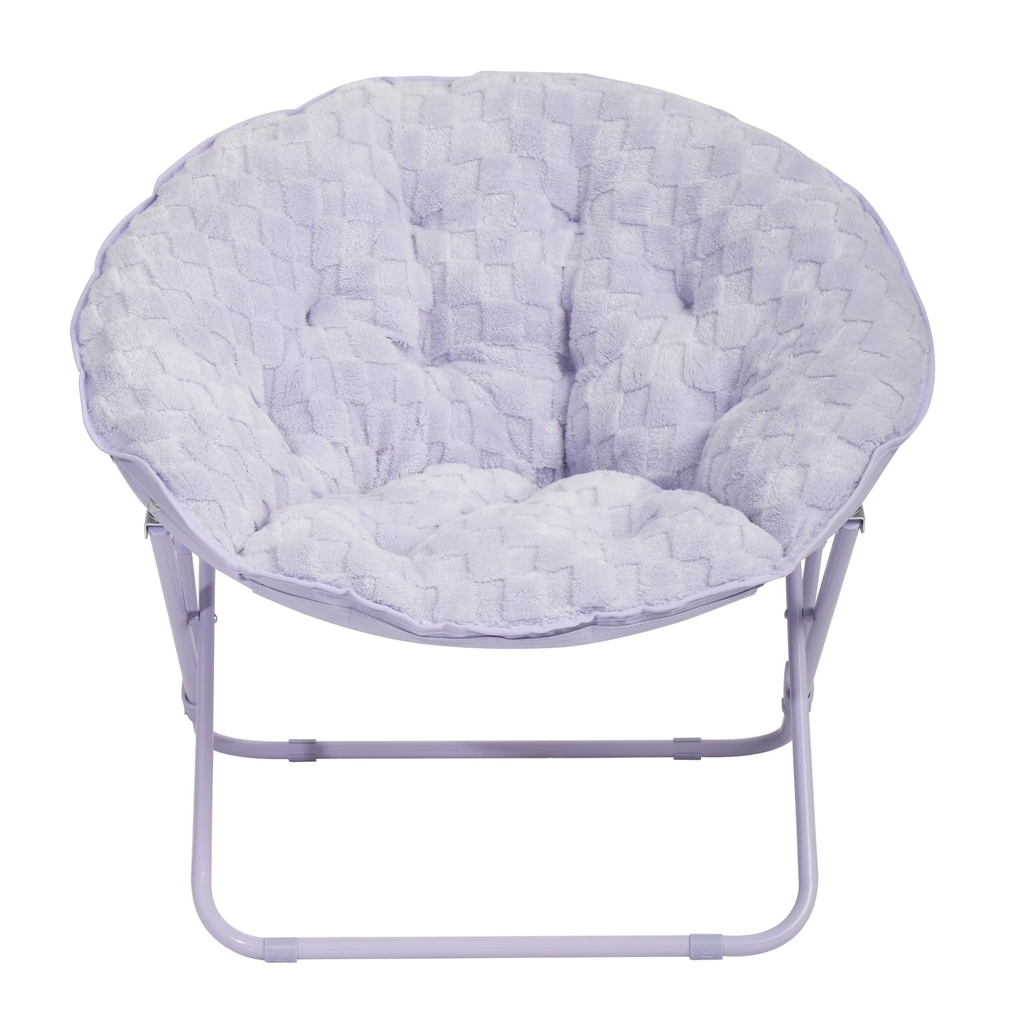 Mainstays Saucer Chair for Kids and Teens, Iris Plush