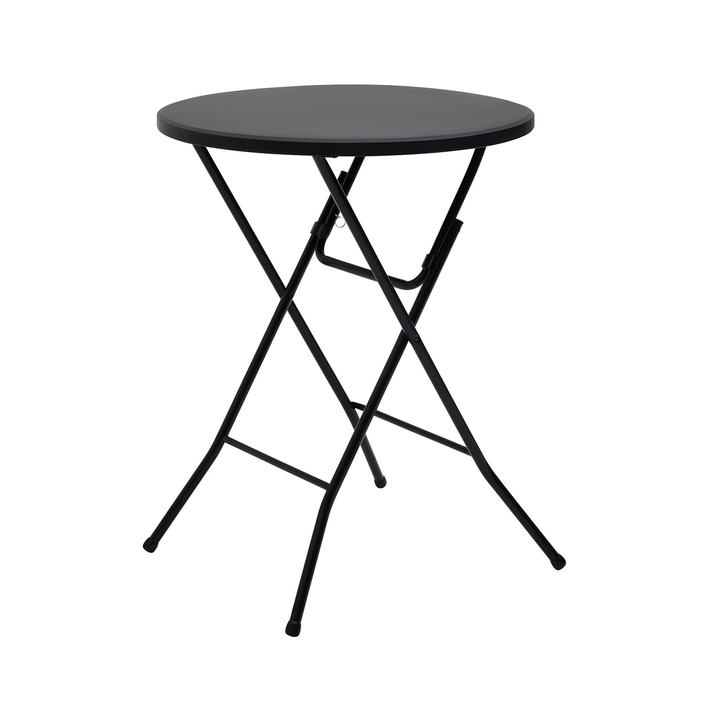 Mainstays 31" Round High-Top Cocktail Folding Table, Black