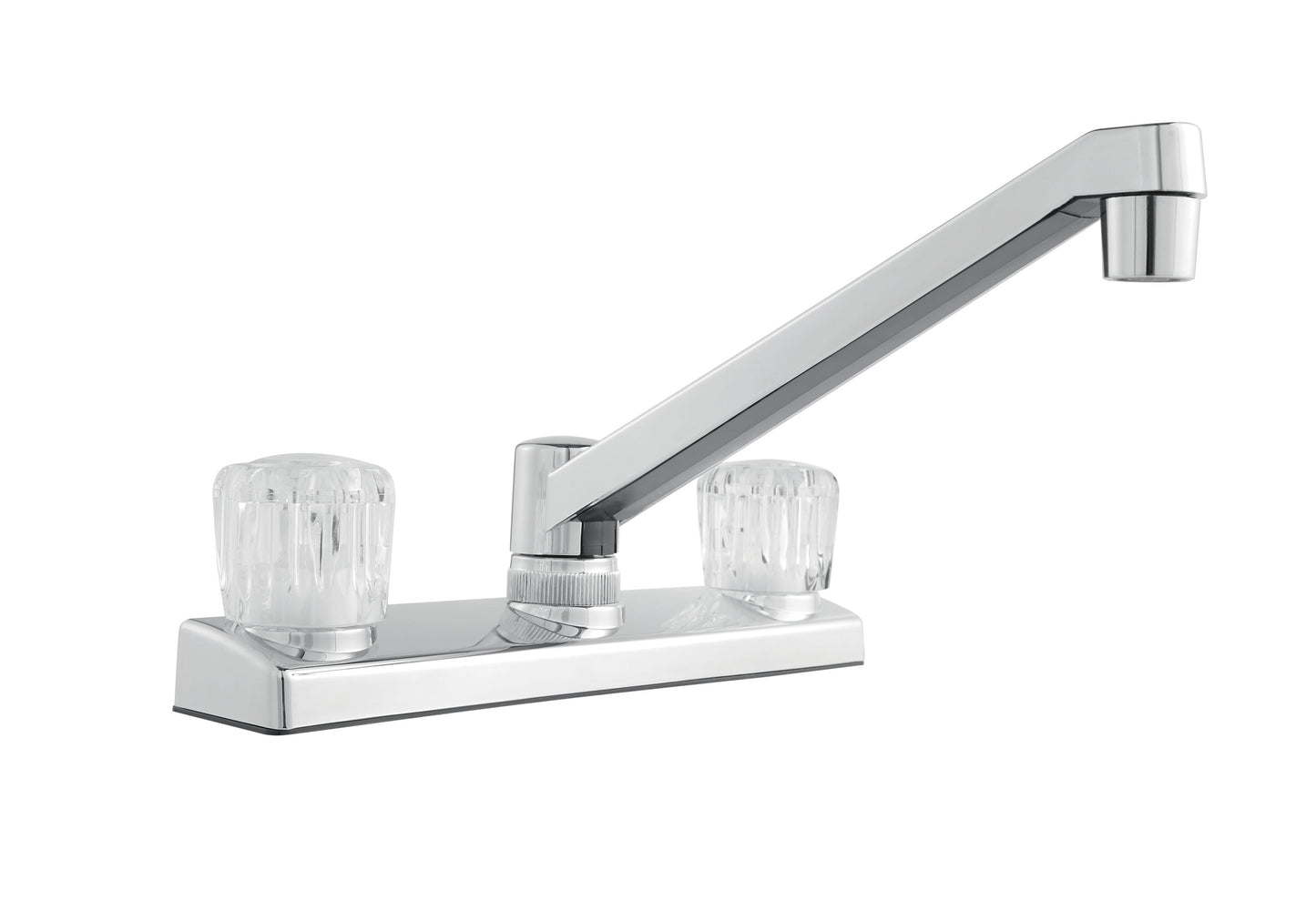 (2 pack) Mainstays Kitchen Faucet with Dual Acrylic Handles, Chrome Finish, Nonmetallic Body