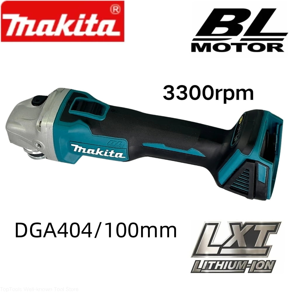 Makita DGA404 Cordless- Angle Grinder 18V 100mm 8500rpm Brushless Motor Multifunctional Grinding Cutting Machine Power Tools (Tool Only)