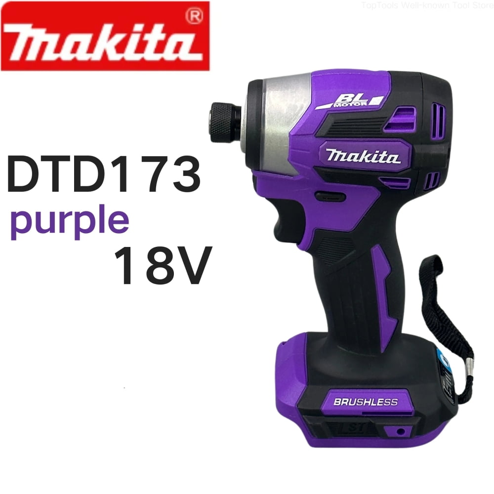 Makita DTD173 18V MAX Cordless Impact Power Screwdrivers, 3600RPM