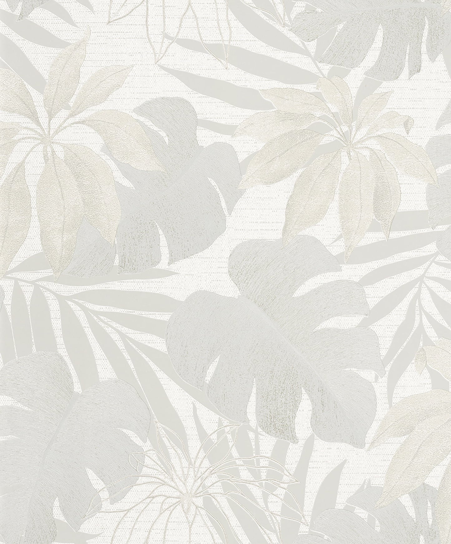 Marburg Nona Cream Tropical Leaves Wallpaper, 20.9-in by 33-ft, 57.48 sq. ft.