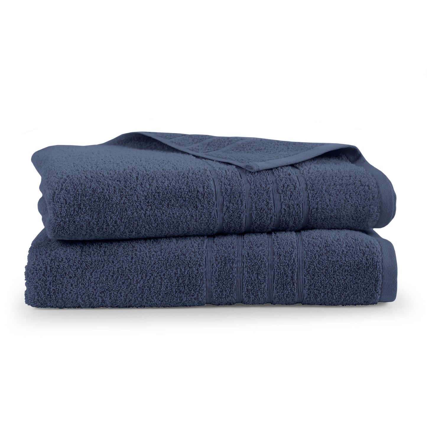 Martex 2-Pack Bath Sheet Set | 100% Cotton Extra Large 33" x 65" Towels | Estate Blue