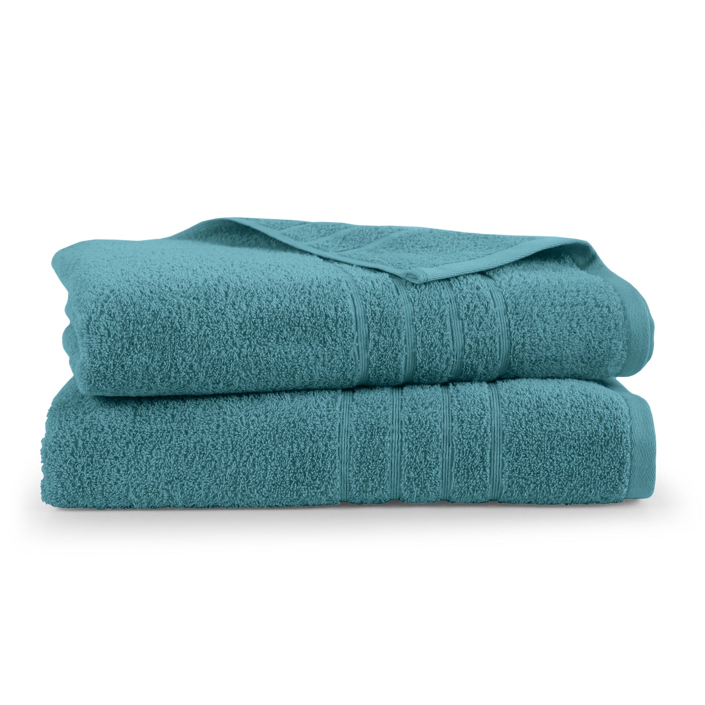 Martex 2-Pack Bath Sheet Set | 100% Cotton Extra Large 33" x 65" Towels | Larkspur Teal