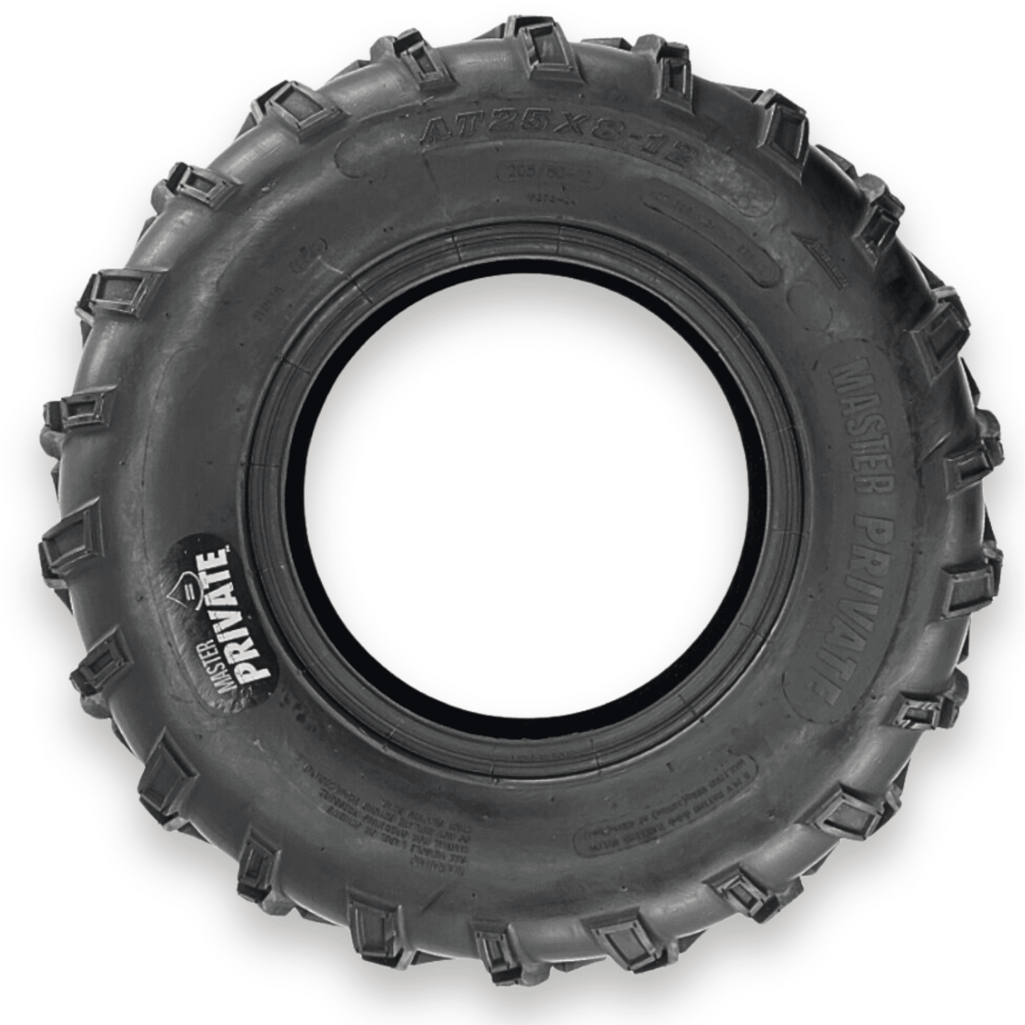 Master Private 25x8.00-12 6 Ply Tubeless