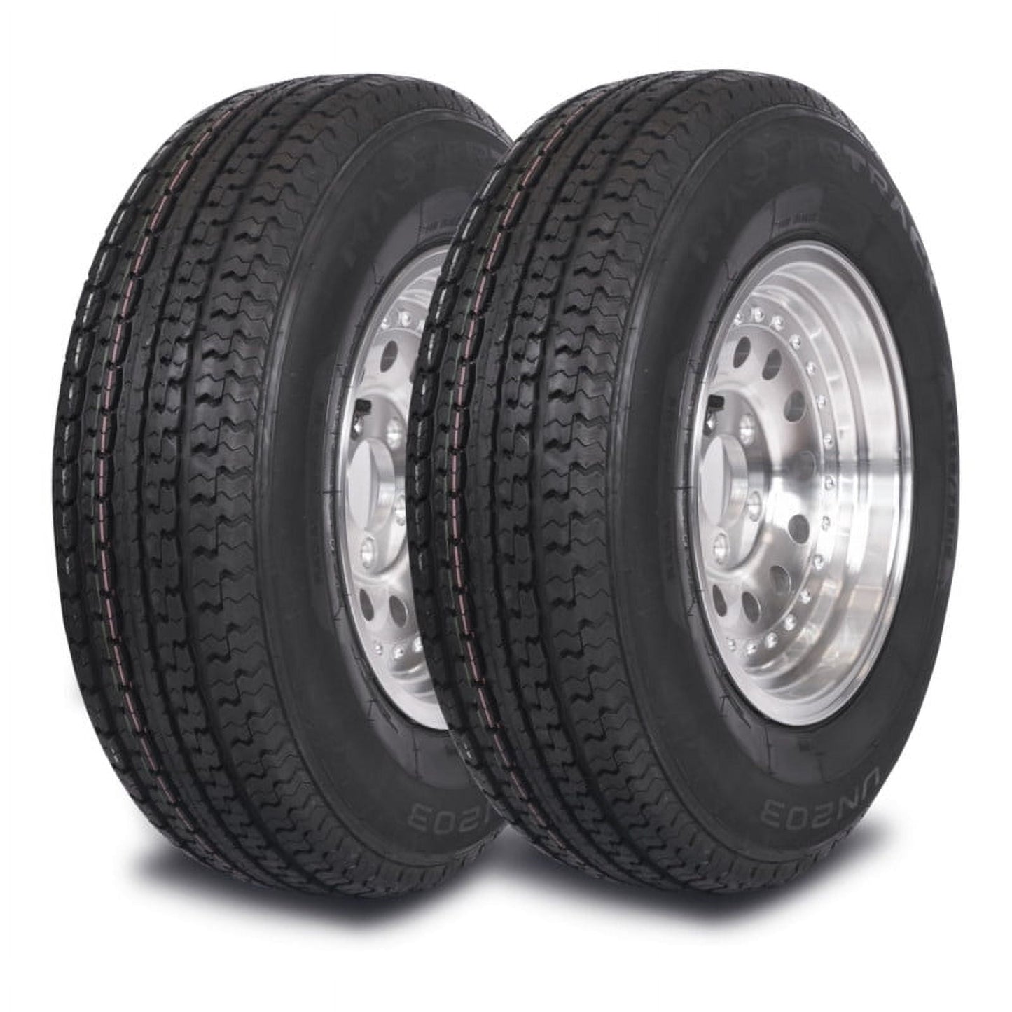 Mastertrack UN203 ST215/75R14 6 Ply 102N Load Range C Radial Trailer Tire- ST 215/75/14 215/75R14,Set of 2(No Wheels)