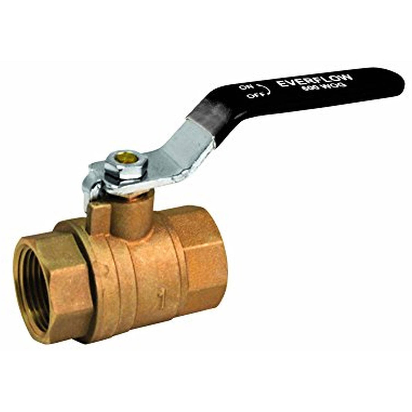 Midline Valve 605T114-NL Lead Free Premium Full Port Forged Brass Ball Valve with Female Threaded IPS Connections, 1-1/4"