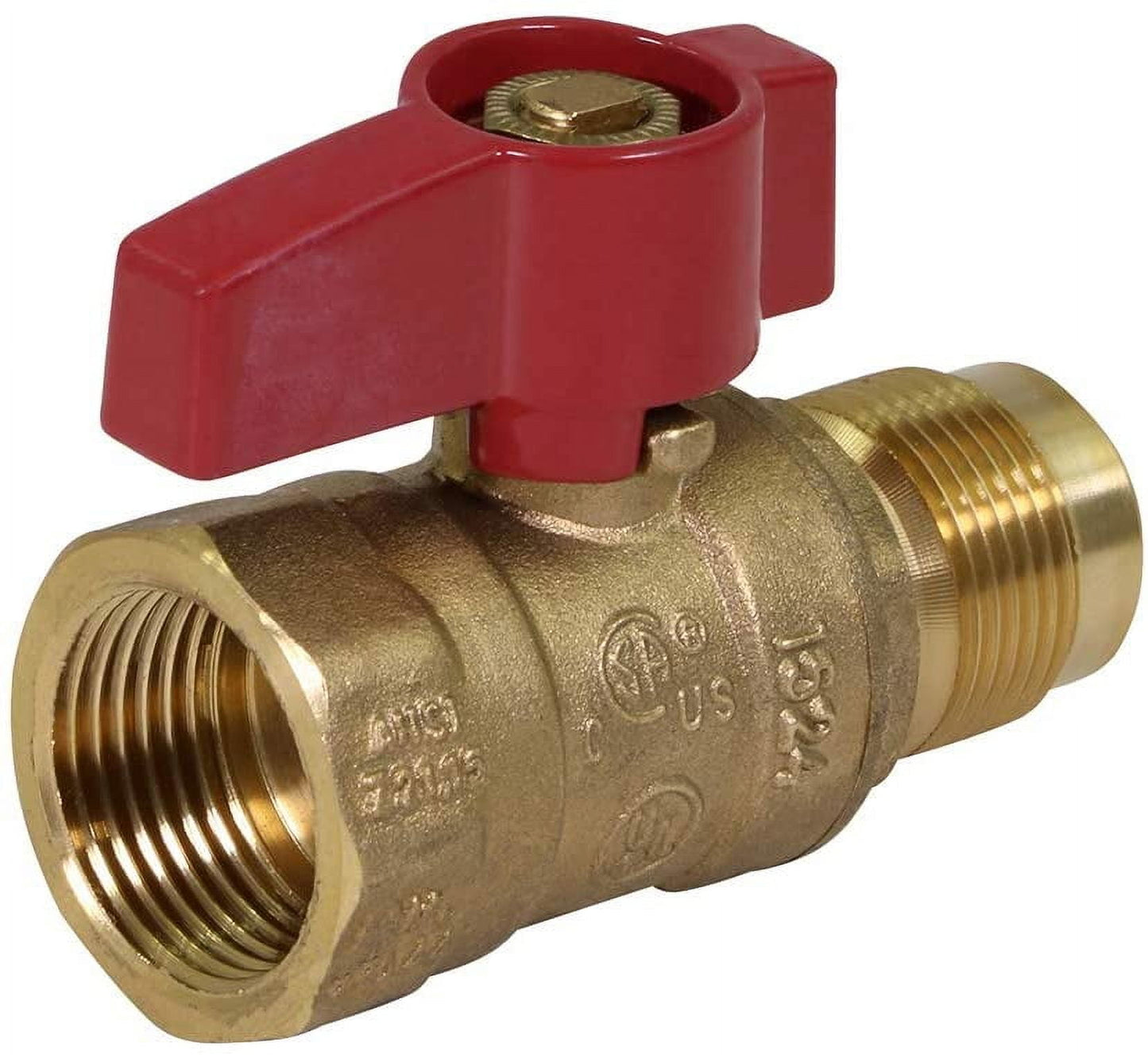 Midline Valve Inline Spring Loaded Check Valve, Backflow Prevention, Led-Free, 1-1/2 in. Sweat Connections, Cast Brass