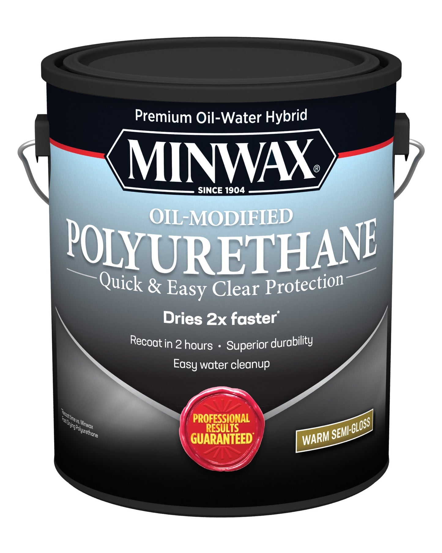 Minwax 710320000 Water-Based Oil-Modified Polyurethane, Warm Semi-Gloss, Clear, 1 Gallon, (1 Piece, 1 Pack)