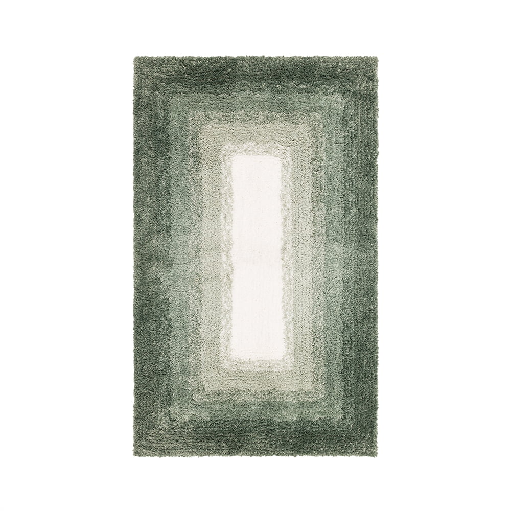 Mohawk Home Ombre Plush Pile Stain/Fade Resistant Non-Slip Machine Washable Bath Mat, Eucalyptus, 1' 8" x 2' 10"