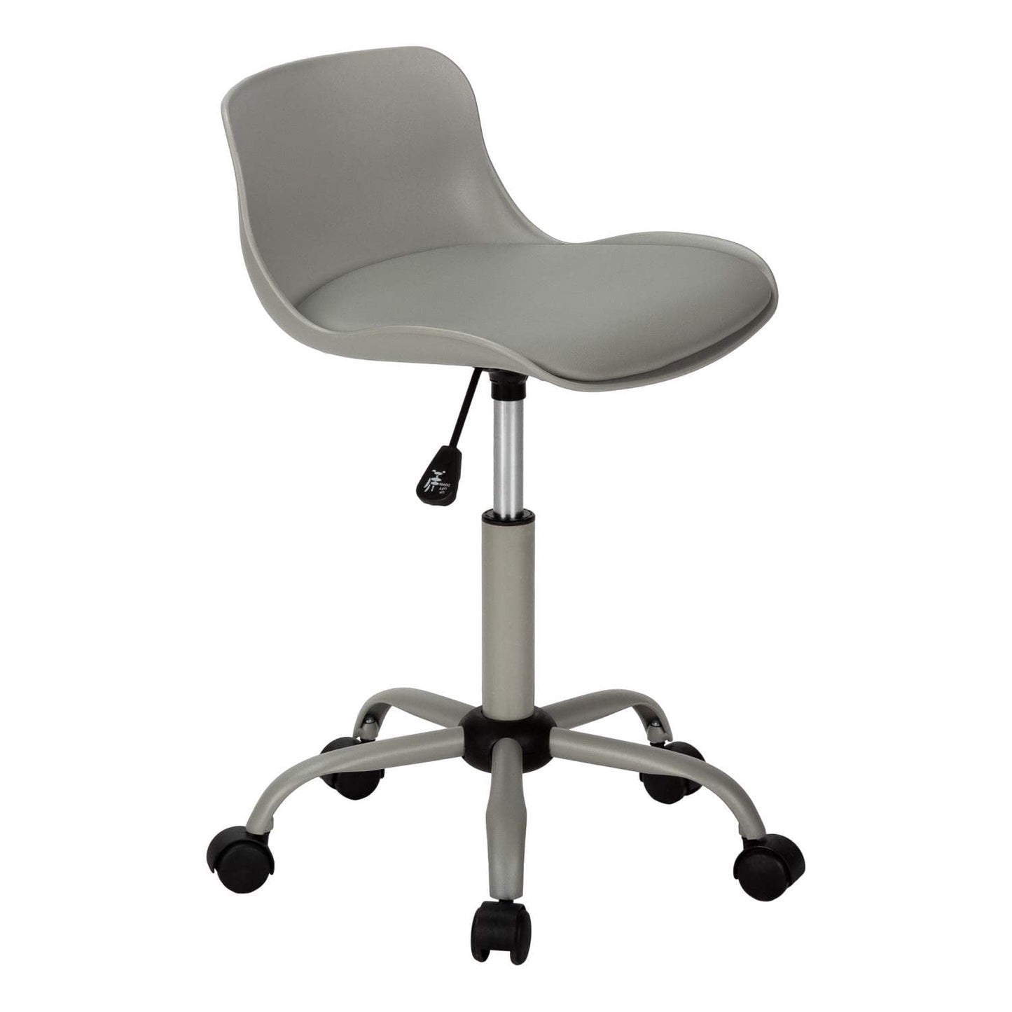 Monarch Specialties Office Chair, Swivel, Ergonomic, Work, Juvenile, Grey Leather Look
