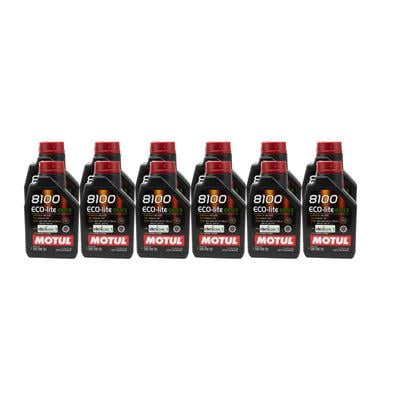 Motul Usa 111361, 8100 Eco-Lite Gen3 5W30 Case 12X1L Performance Racing