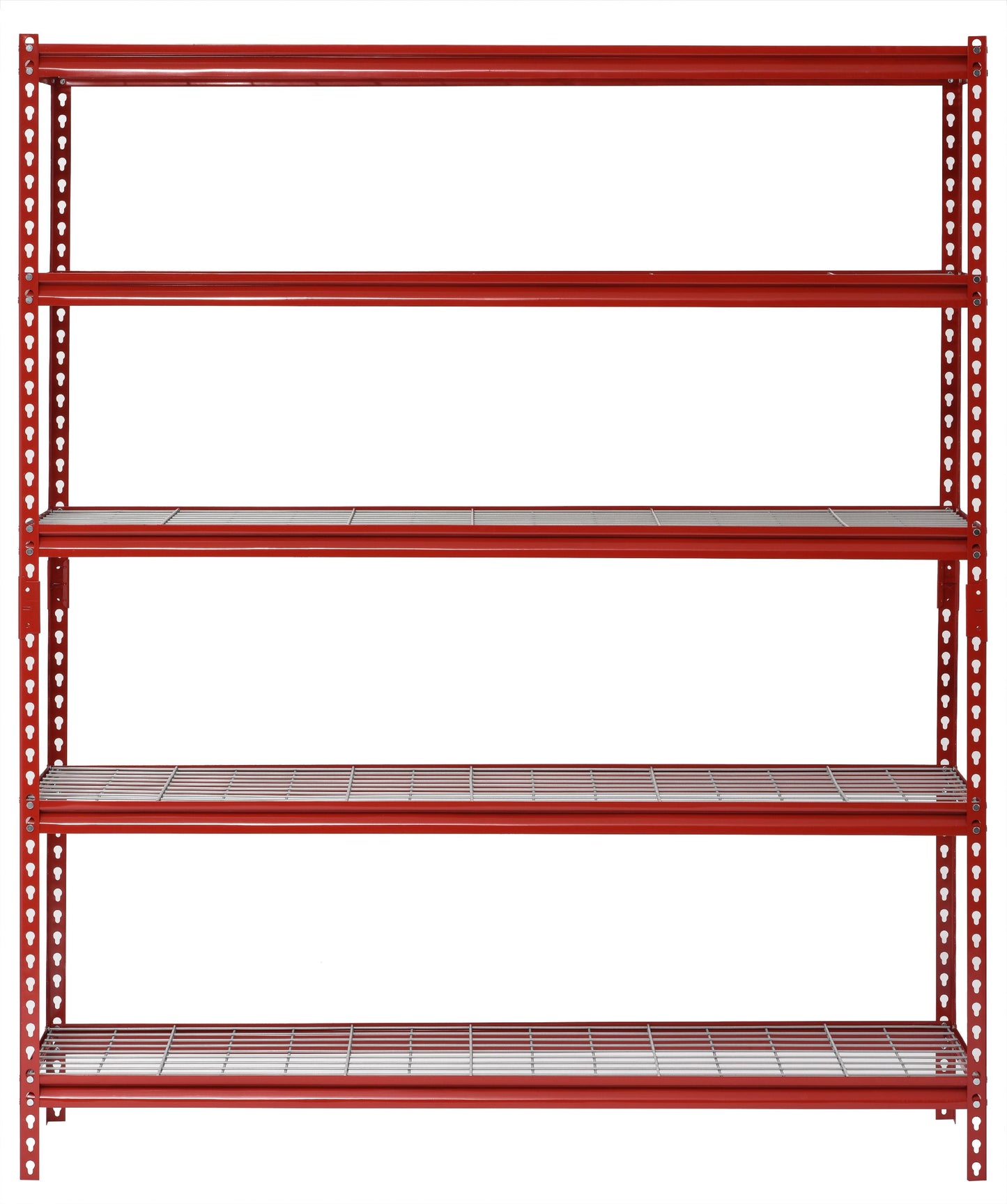 Muscle Rack 60"W x 24"D x 72"H EstanterÃa de Acero de 5 Niveles; Capacidad de 650 lb por Repisa; Rojo