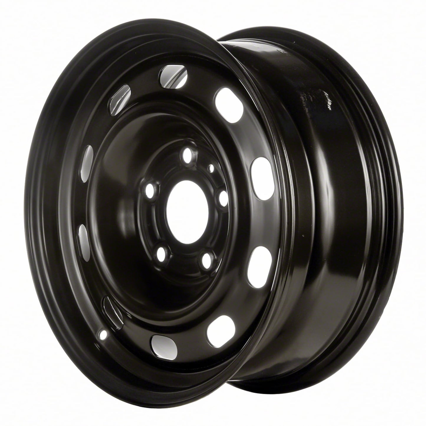 New Aftermarket Painted Black Steel Wheel 17 x 7 10 Slot Style fits 2002-2010 Dodge Ram 1500