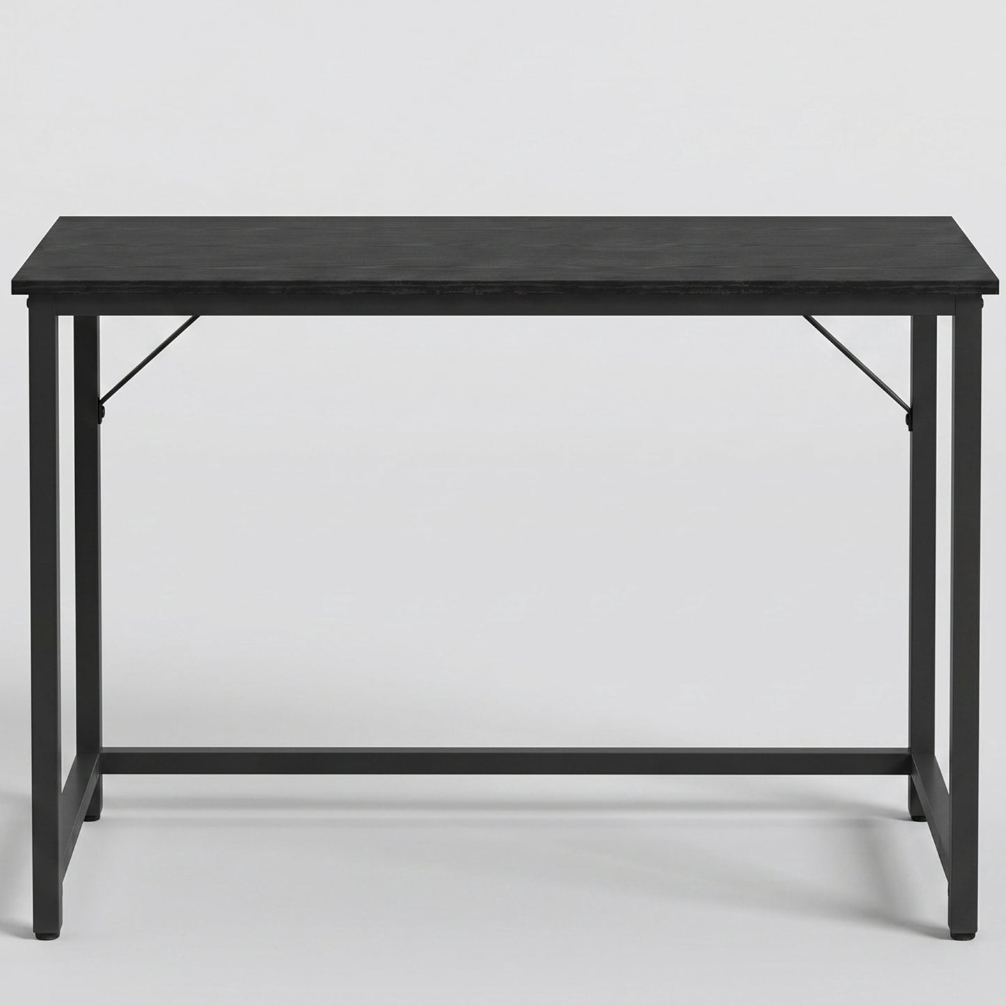 Nordic Hygge 39.4 in. Modern Computer Desk – Slim Home Office Workstation – Ebony Black & Ink Black