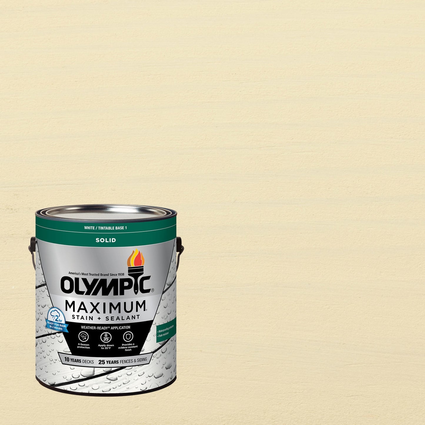 Olympic Maximum 1 Gallon SC-1079 Soapstone Solid Color Exterior Stain and Sealer in One