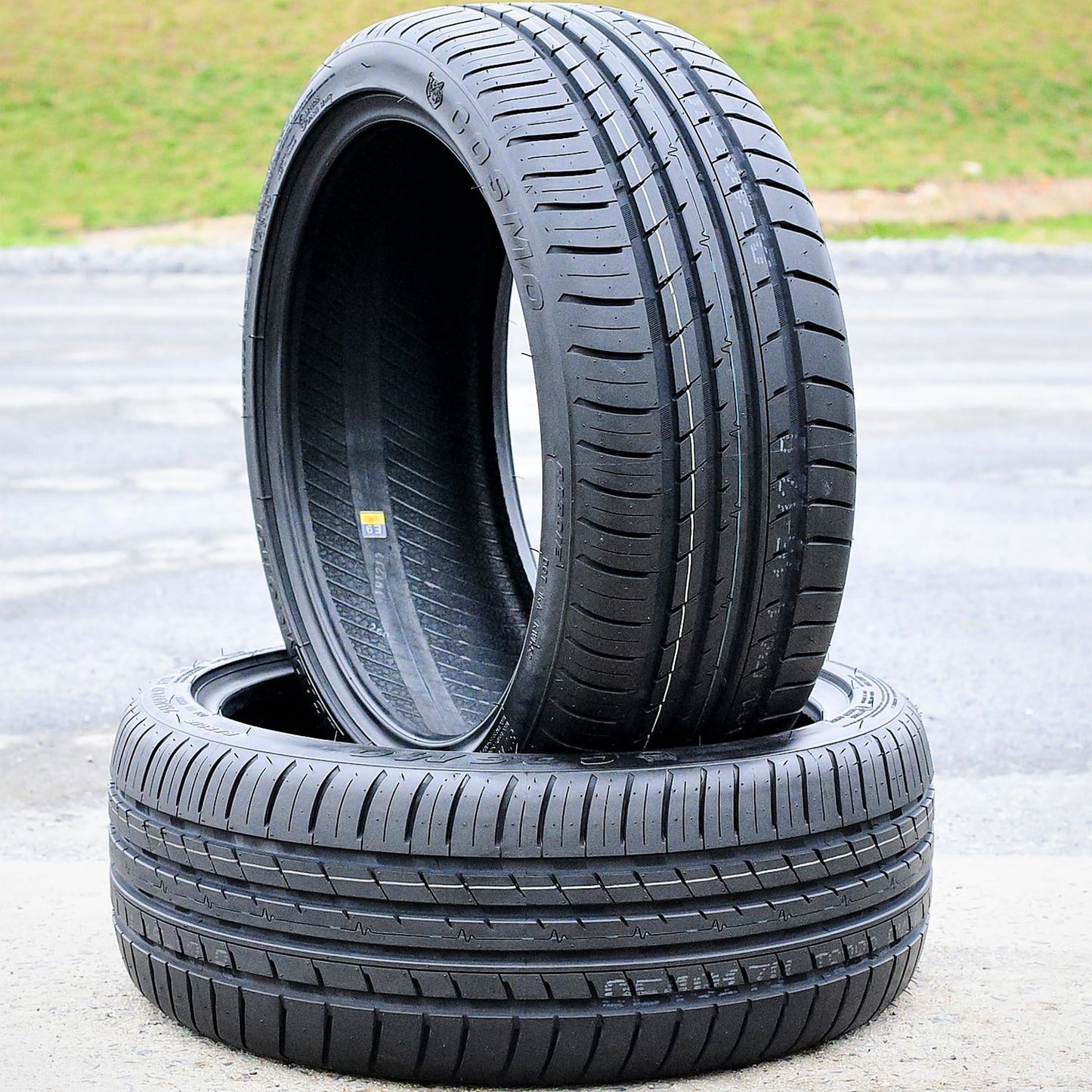 Pair of 2 (TWO) Cosmo MuchoMacho 245/40R17 ZR 95W XL A/S High Performance All Season Tires Fits: 1990-92 Ferrari F40 Base