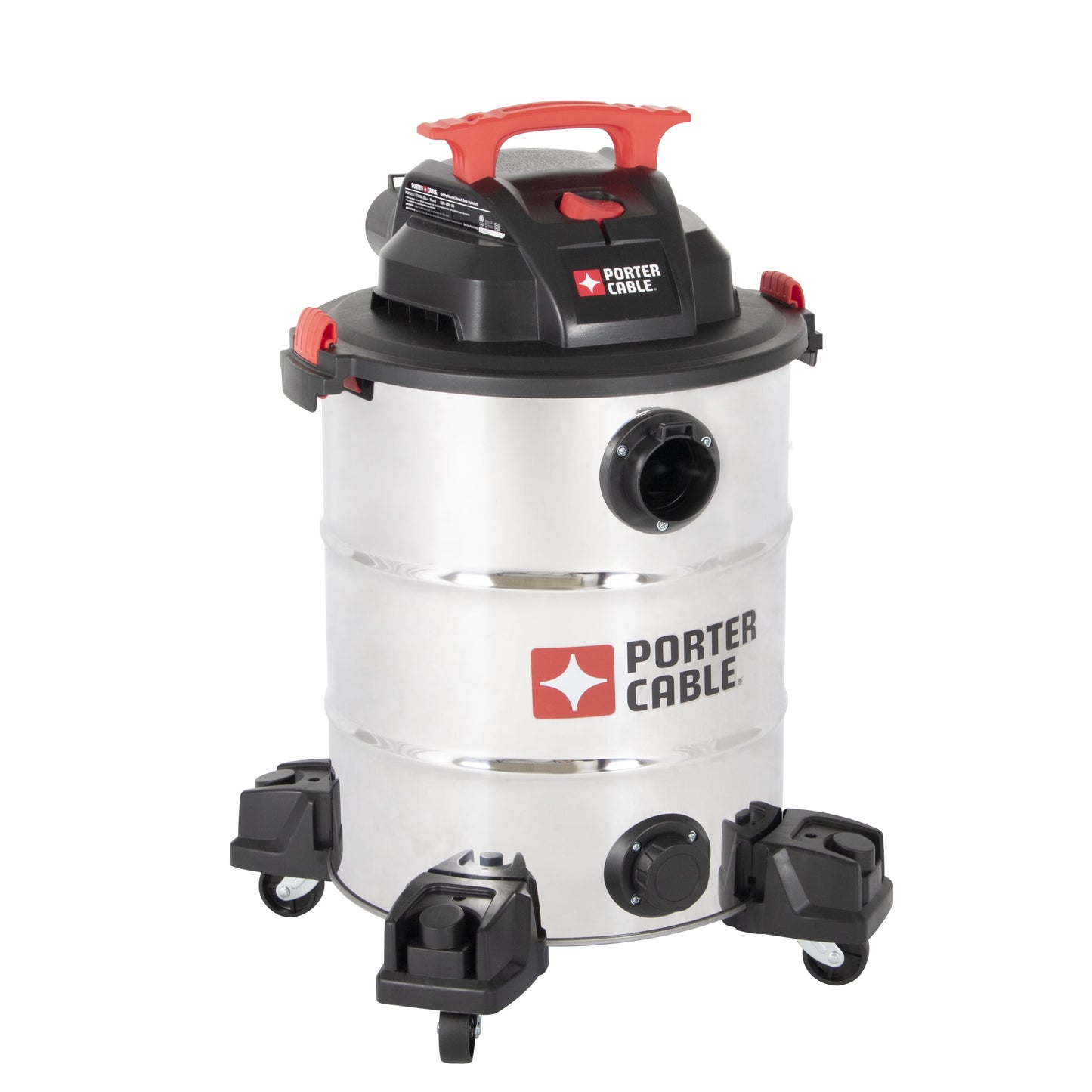 Porter Cable 10 Gallon 6.5HP Stainless Steel Wet/Dry Vacuum PCX18156