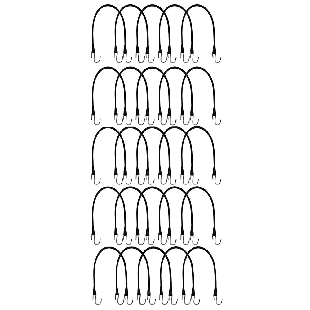 RAParts 25 Pack Natural Rubber 21" Bungee Tire Chain Truck Trailer Tie Down Cord Strap