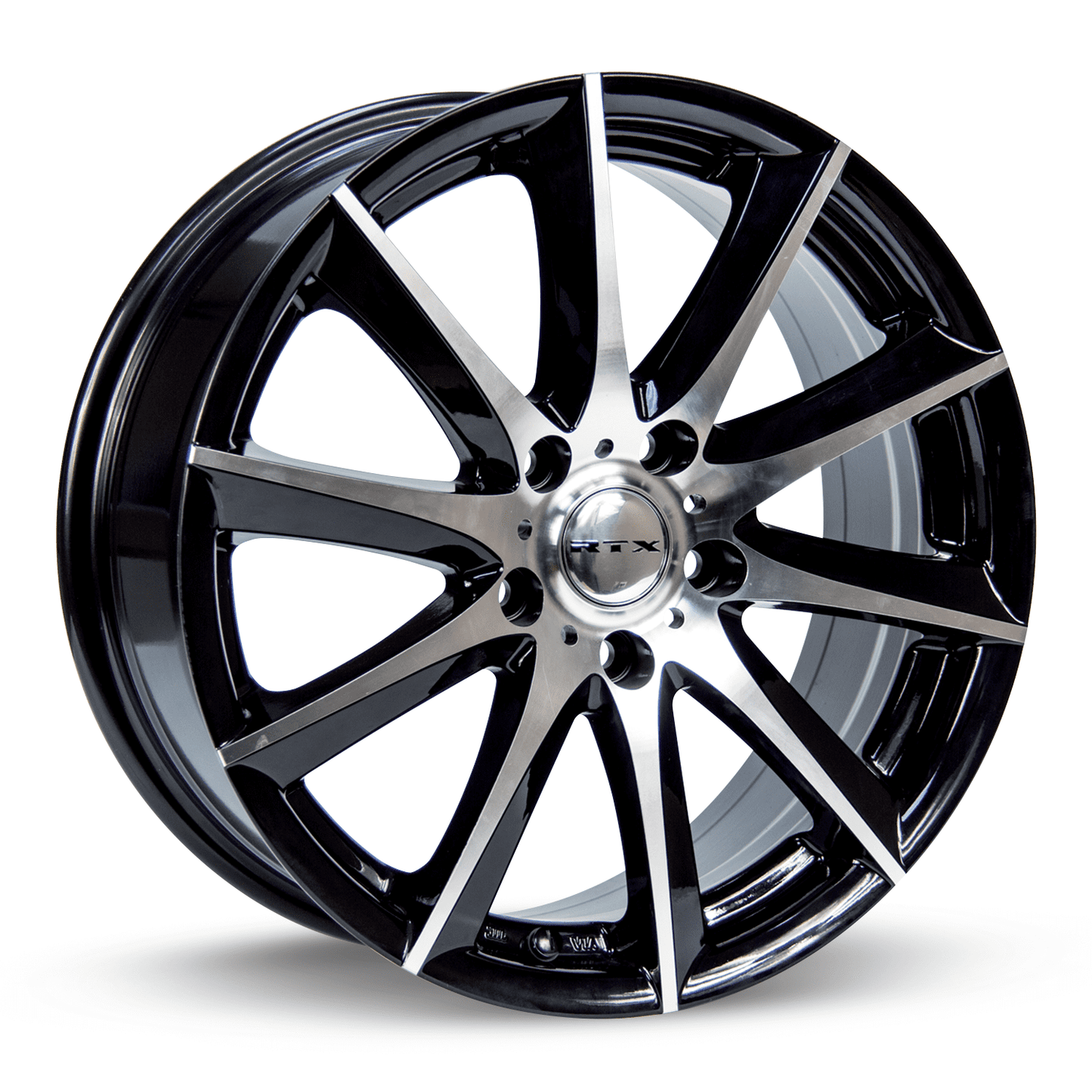 RTX Dynamo 15x6.5 4x100 ET38 CB73.1 Black Machined Wheel