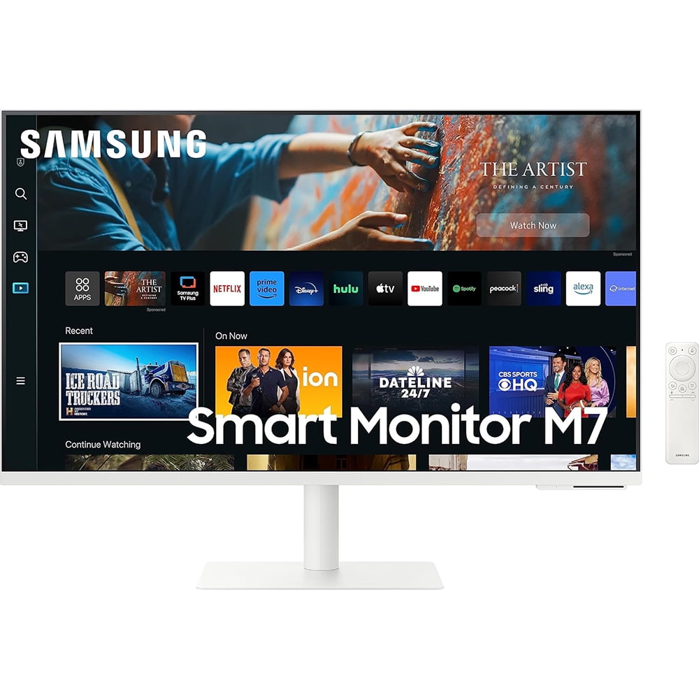 Open Box Samsung 32" M70C Series UHD Smart Computer Monitor with Streaming TV, Gaming Hub, Adjustable Stand, Remote PC Access, SlimFit Camera, Multiple Ports, Mobile Connectivity, LS32CM703UNXZA -