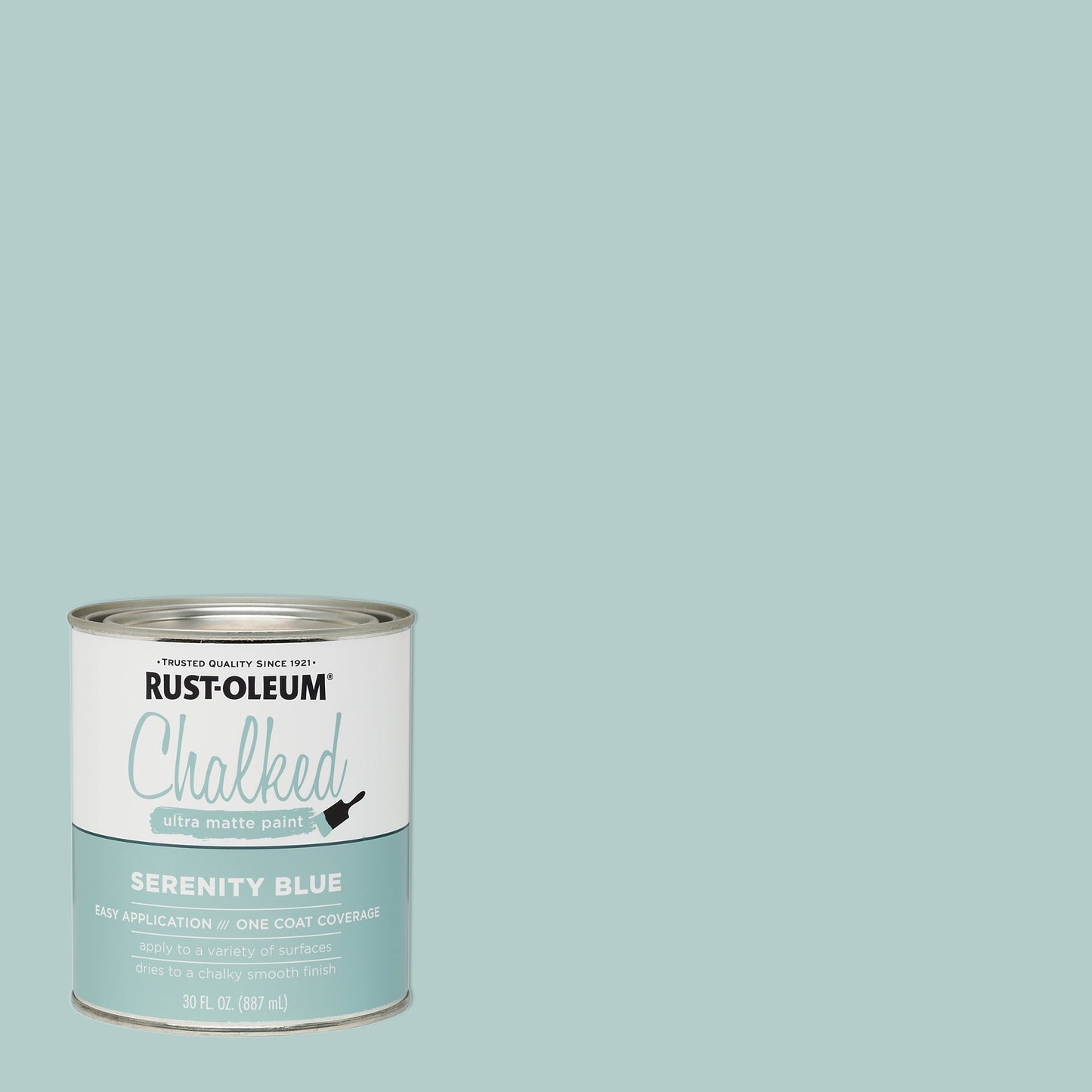 2 Pack, Serenity Blue, Rust-Oleum Chalked Ultra Matte Interior Paint, 30 oz
