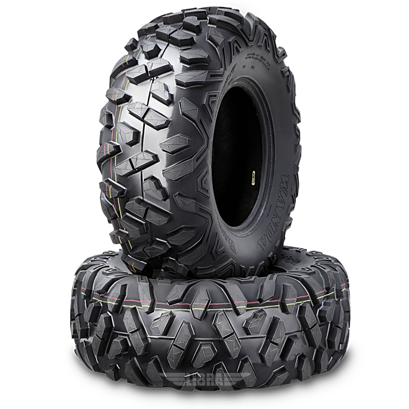 Set of 2 New WANDA ATV/UTV Tires 23x8-11 23x8x11/4PR Utra Deep Self-cleaning Tread